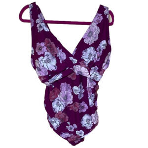 Freshwater floral‎ one piece swimsuit size 2X